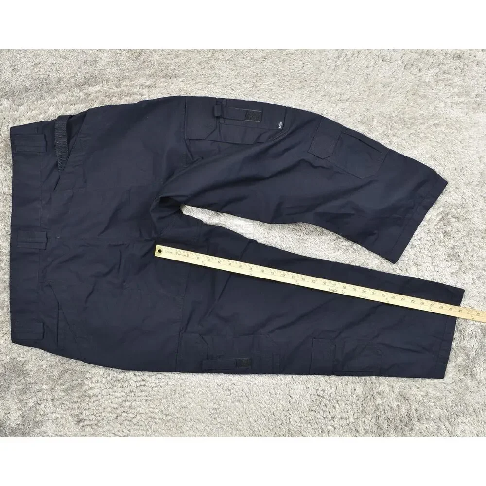 5.11 Tactical Men's Size 42x30 Cargo Multipocket Carpenter Blue Polyester - Picture 4 of 8
